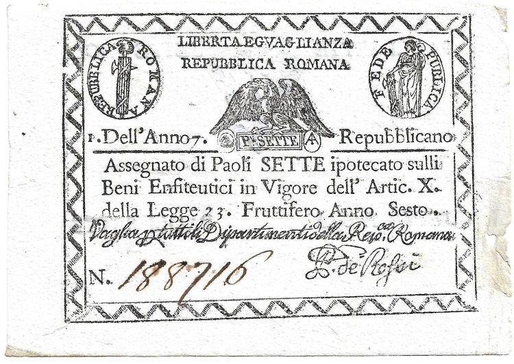 Billetes - Europa - Italia - S540 - mbc+ - 1798 - Estados Italianos - 10 paoli - Num.ref: 188716 - Click en la imagen para cerrar