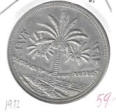 Monedas - Asia - Iraq - 137 - 1972 - lira - plata