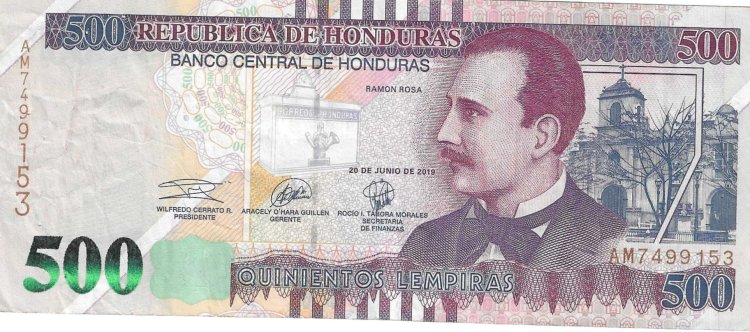 Billetes - America - Honduras - 103d - mnc - 2019 - 500 lempiras - Num.ref: AM7499153 - Click en la imagen para cerrar