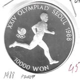 Monedas - Asia - Corea del Sur - 56 - 1988 - 10000 won - plata