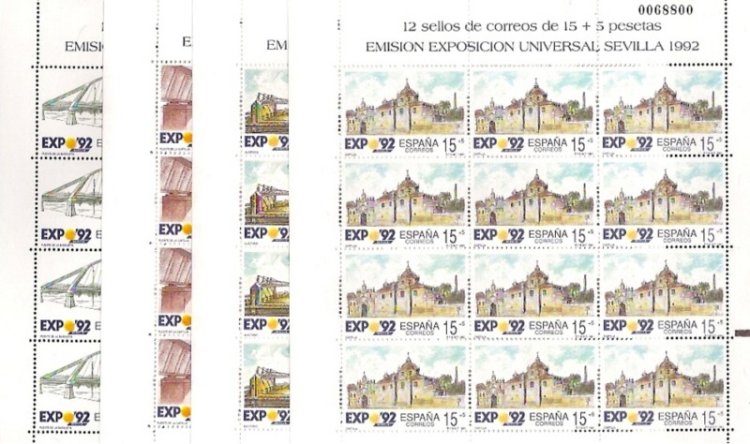 Sellos - Países - España - Minipliegos - 1991 (24/27) - ** - Click en la imagen para cerrar