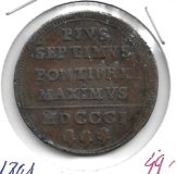 Monedas - Europa - Italia (Estados Italianos) - 1263 - 1863 - Estados Papeles - Baiocco