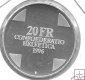 Monedas - Europa - Suiza - 76 - 1996 - 20 francos - plata