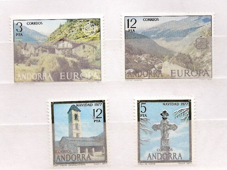 Andorra - Correo Español - Años completos - 1977 - ** - Click en la imagen para cerrar