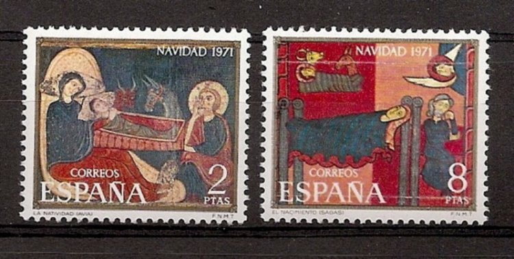 Sellos - Países - España - 2º Cent. (Series Completas) - Estado Español - 1971 - 2061/62 - ** - Click en la imagen para cerrar