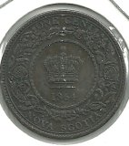 Monedas - America - Canada - 008.2 - Año 1864 - 1 ct