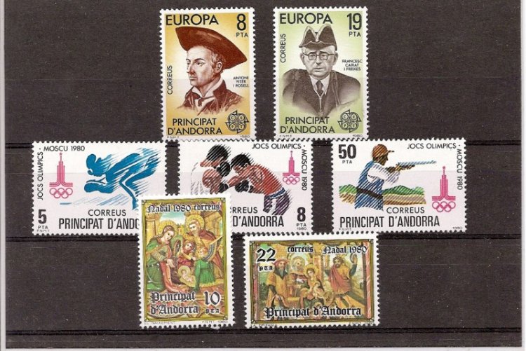 Andorra - Correo Español - Años completos - 1980 - ** - Click en la imagen para cerrar