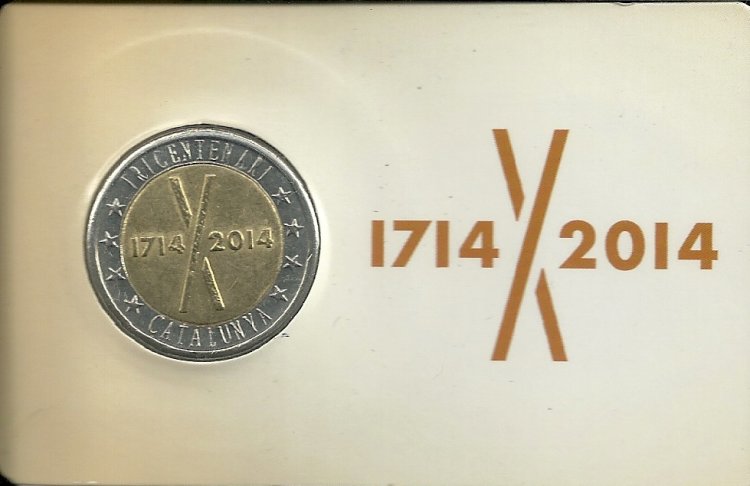 Monedas - Pruebas Numismáticas Cataluña - Año 2014 - Tricentenario - Click en la imagen para cerrar