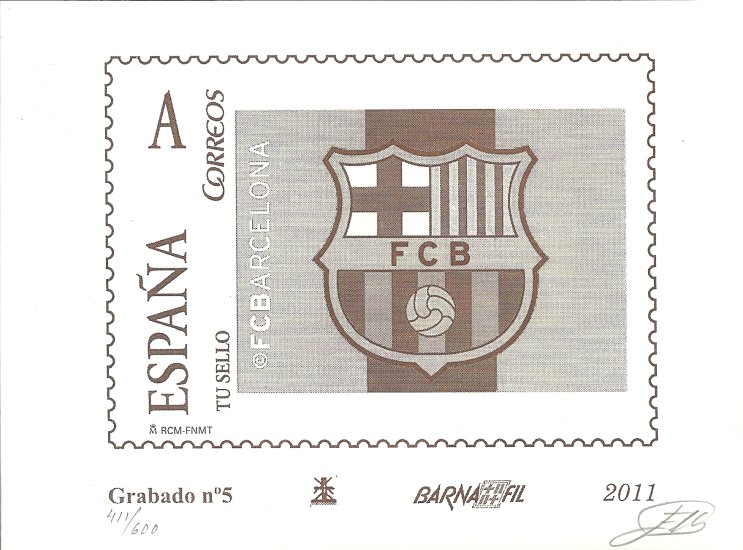 Grabados - Nº 5 - Año 2011 - Escudo Barcelona - Click en la imagen para cerrar