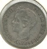 Monedas - España - Alfonso XIII (17-V-1886 / 14-IV- - 044 - Año 1900 - 50 ct