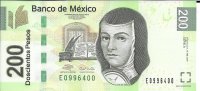 Billetes - America - Mexico - 125 - sc - 2007 - 200 peso - Num.ref: E0996400