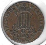 Monedas - EspaÃ±a - Isabel II (1833 - 1868) - 197 - 1838 - 6 cuar