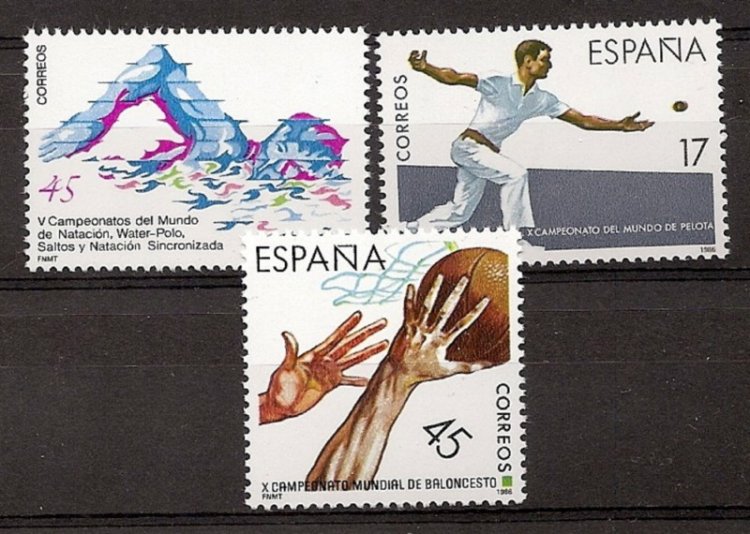 Sellos - Países - España - 2º Cent. (Series Completas) - Juan Carlos I - 1986 - 2850/52 - ** - Click en la imagen para cerrar