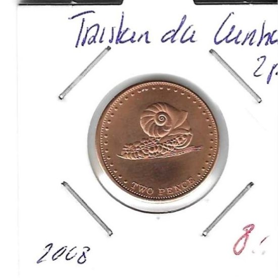 Monedas - America - Tristan da Cunha - 29 - 2008 - 2 pence - Click en la imagen para cerrar