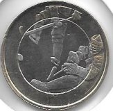 Monedas - Euros - 5€ - Finlandia - Año 2016 - Hockey