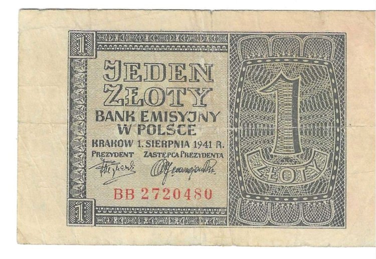 Billetes - Europa - Polonia - 99 - MBC - 1941 - zloty - Num.ref: BB2720480 - Click en la imagen para cerrar