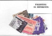 Paises - Asia - Palestina - 25 sellos diferentes