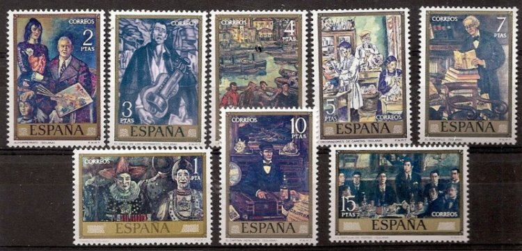 Sellos - Países - España - 2º Cent. (Series Completas) - Estado Español - 1972 - 2077/84 - ** - Click en la imagen para cerrar