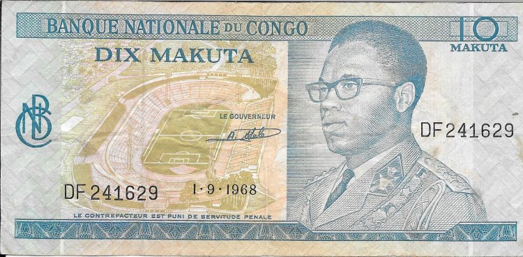 Billetes - Africa - Zaire - 9 - mbc - 100 makuta - num.ref: DF241629 - Click en la imagen para cerrar