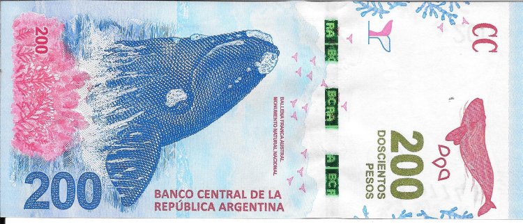 Billetes - America - Argentina - 364 - sc - 2016 - 200 pesos - Num.ref: 54889774E - Click en la imagen para cerrar