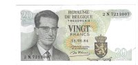 Billetes - Europa - Belgica - - MBC - 1966 - 20 francos - Num.ref: 2N7213007