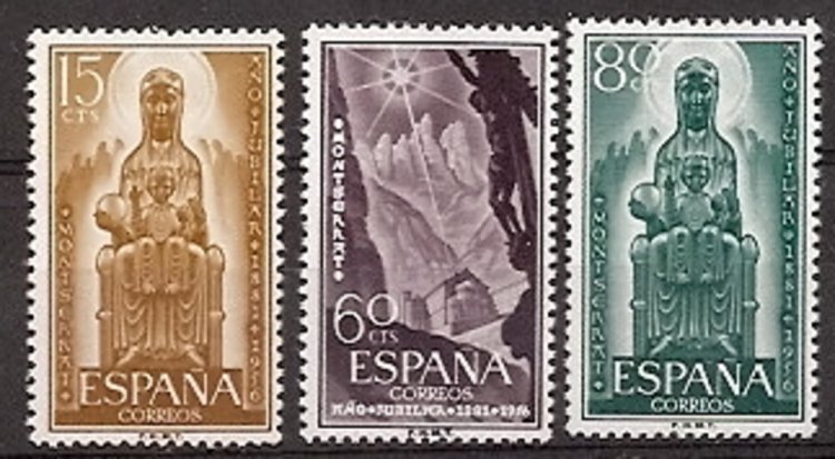 Sellos - Países - España - 2º Cent. (Series Completas) - Estado Español - 1956 - 1192/94 - ** - Click en la imagen para cerrar