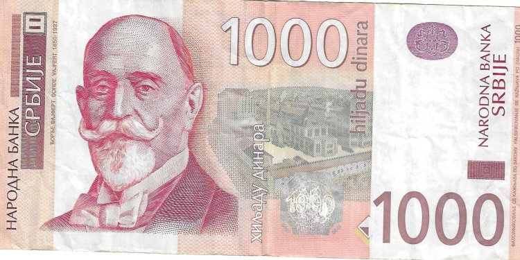 Billetes - Europa - Serbia - 52 - mbc - 2006 - 1000 dinara - Num.ref:AP0901869 - Click en la imagen para cerrar