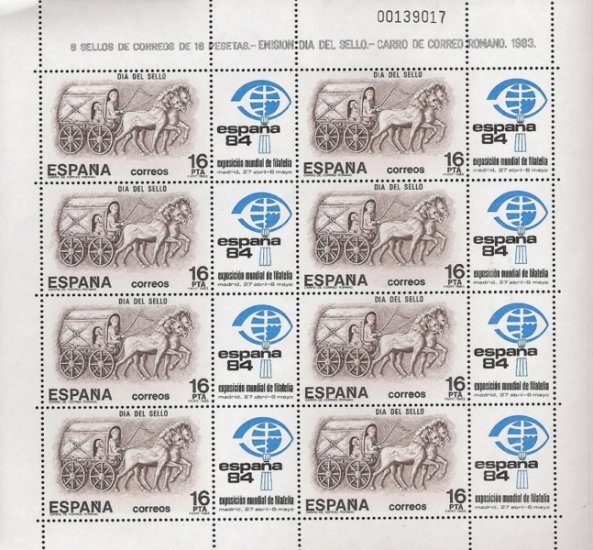 Sellos - Países - España - Minipliegos - 1983 (2) - ** - Click en la imagen para cerrar