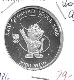 Monedas - Asia - Corea del Sur - 54 - 1986 - 5000 won - plata