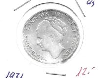 Monedas - Europa - Holanda - 161.1 - 1931 - 6 gulden - plata