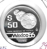 Monedas - America - Mexico - 523 - 1986 - 50 dolares - plata PROOF