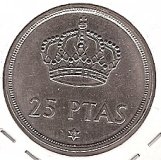 Monedas - España - Juan Carlos I (pesetas) - 1975 *78 - 025 pesetas