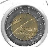 Monedas - Europa - San Marino - 256 - 1990 - 500 liras