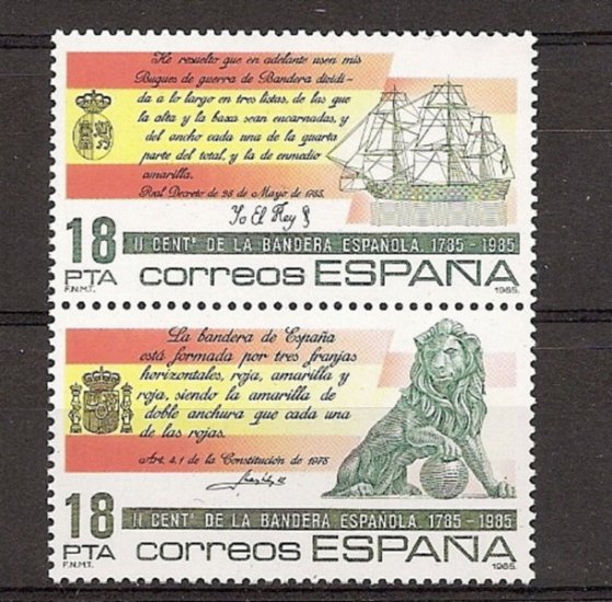 Sellos - Países - España - 2º Cent. (Series Completas) - Juan Carlos I - 1985 - 2791/92 - ** - Click en la imagen para cerrar