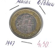 Monedas - Asia - Macao - 83 - 1997 - 10 patacas