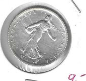 Monedas - Europa - Francia - 844.1 - 1915 - franco - plata