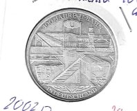 Monedas - Europa - Alemania - 216 - 2002D - 10Â€ - plata