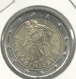 Monedas - Euros - 2€ - Italia - Año 2014 - Carabinieri