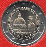 Monedas - Euros - 2€ - Vaticano - Año 2016 - Gendarmerie