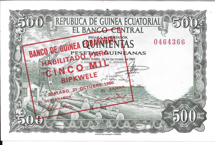 Billetes - Africa - Guinea ecuatorial - 19 - sc - 500 bipkwelle - num.ref: 0464366 - Click en la imagen para cerrar