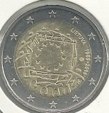 Monedas - Euros - 2€ - Lituania - Año 2015 - Bandera