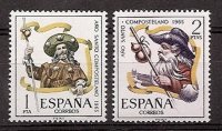 Sellos - Países - España - 2º Cent. (Series Completas) - Estado Español - 1965 - 1672/73 - **