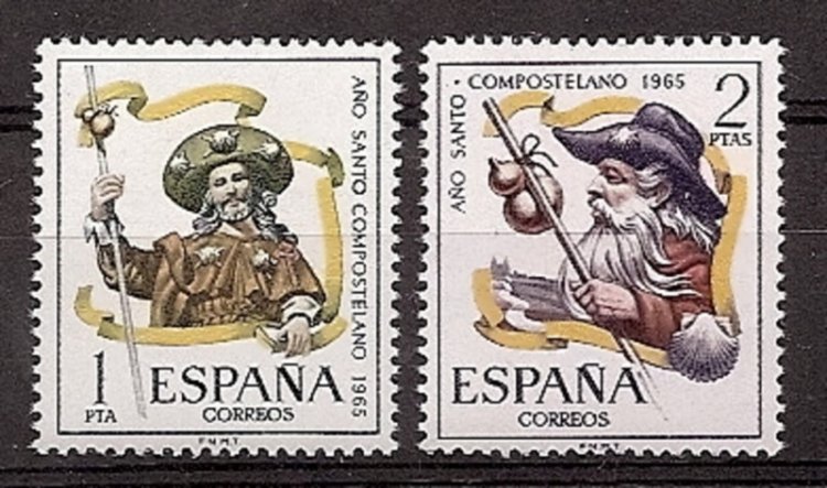 Sellos - Países - España - 2º Cent. (Series Completas) - Estado Español - 1965 - 1672/73 - ** - Click en la imagen para cerrar