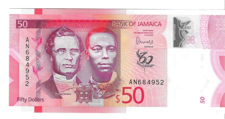 Billetes - America - Jamaica - W96 - SC - 2002 - 50 dolares - Num.ref: AN684952 - Click en la imagen para cerrar