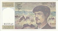 Billetes - Europa - Francia - 151a - mbc - Año 1983 - 20 francos