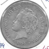 Monedas - EspaÃ±a - Alfonso XIII ( 17-V-1886/14-IV) - 150 - 1894*18*94 - 5 pesetas - plata