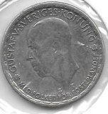 Monedas - Europa - Suecia - 814 - Año 1947 - Corona