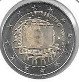 Monedas - Euros - 2€ - Luxemburgo - Año 2015 - Bandera