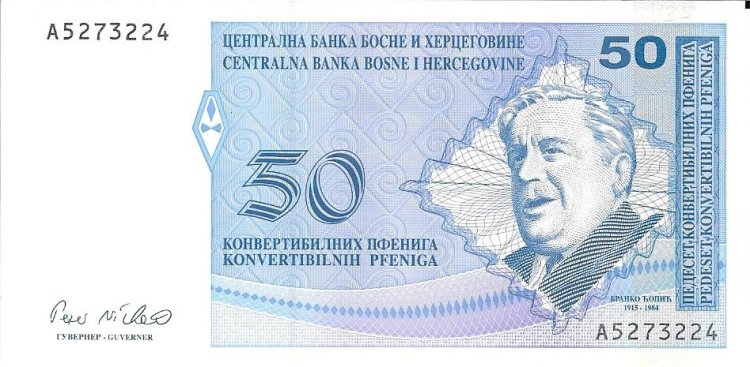 Billetes - Europa - Bosnia - 58 - sc - 1998 - 50 pfeniga - ref: A5273224 - Click en la imagen para cerrar