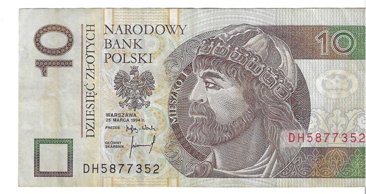 Billetes - Europa - Polonia - 173 - SC - 1994 - 10 zlotych - Num.ref: DH5877352 - Click en la imagen para cerrar